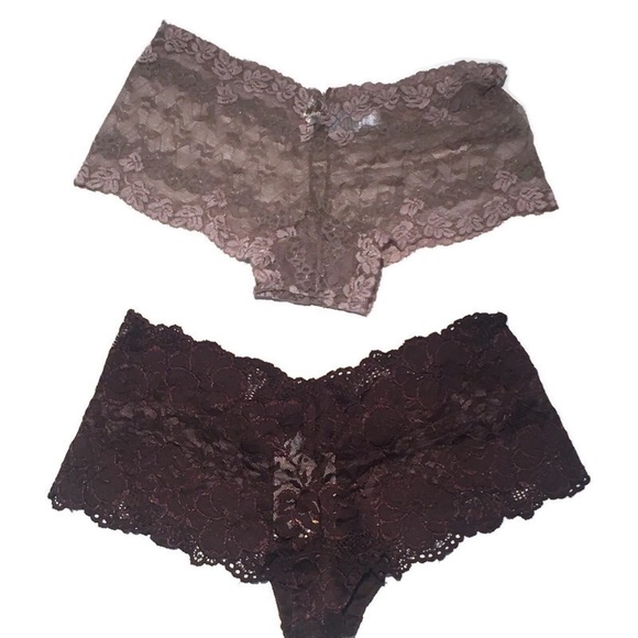 NWT Set (2) French cut lace briefs size Medium - Picture 2 of 16